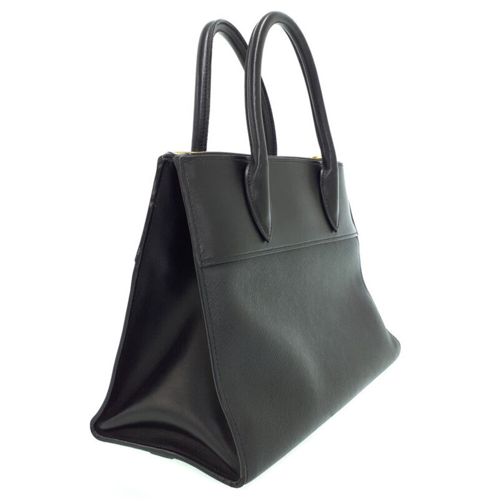 Prada Paradigme 2way tote Crossbody bag Saffiano leather Black - Picture 2 of 9